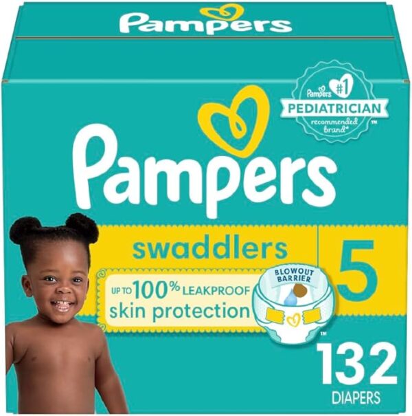 Pampers Swaddlers Diapers - Size 5, One Month Supply