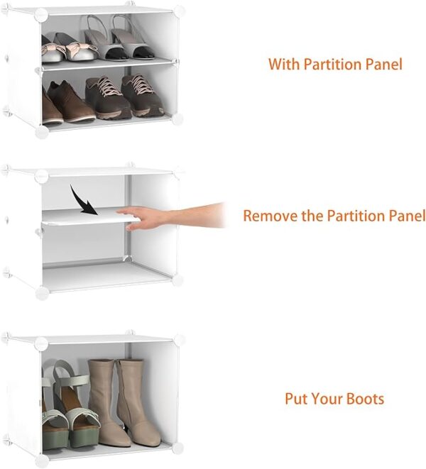 HOMIDEC Shoe Rack, 6 Tier Shoe Storage Cabinet 24 Pair - Image 3