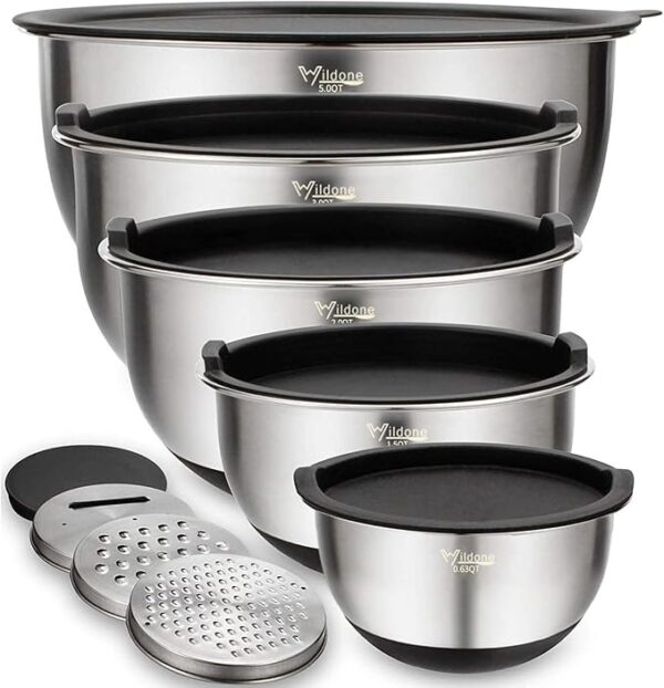 Wildone Mixing Bowls with Lids Set,