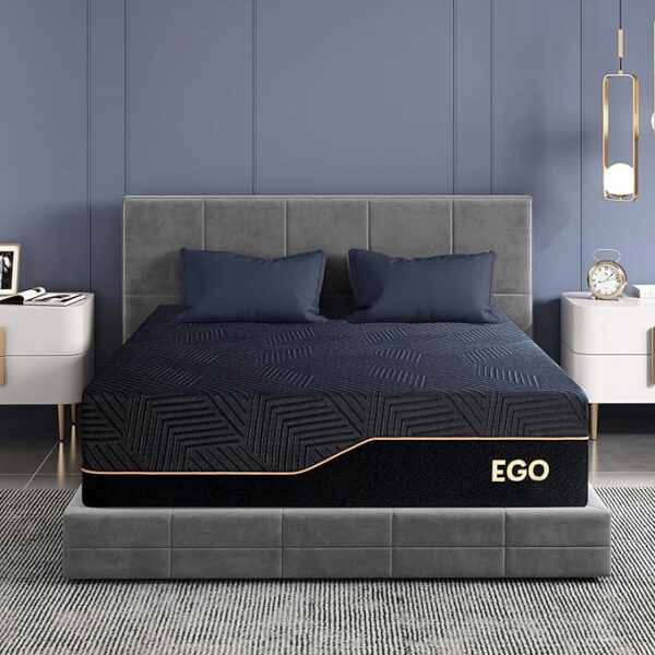 EGOHOME 14 Inch King Size Memory Foam Mattress for Back Pain