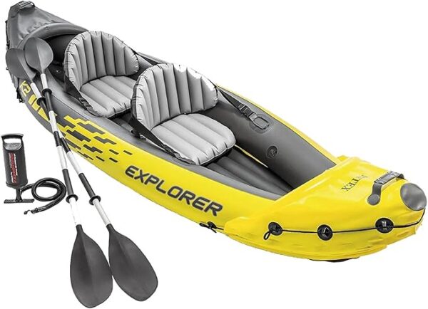 Intex 68307EP Explorer K2 Inflatable Kayak Set: Includes Deluxe 86in