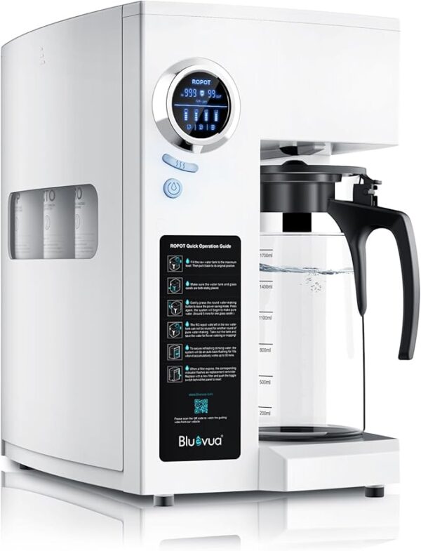 Bluevua RO100ROPOT-UV Reverse Osmosis System Countertop Water Filter