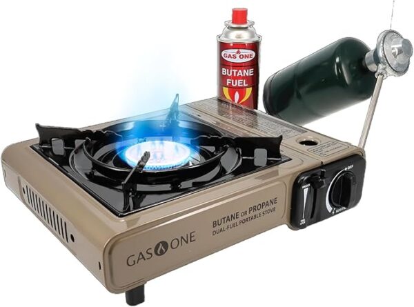 Gas One GS-3400P Propane or Butane Stove Dual Fuel Stove Portable Camping Stove -