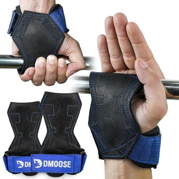 DMoose Fitness Weight Lifting Grips - Anti Slip Neoprene Padded Gym