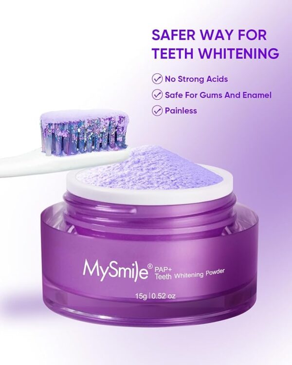 MySmile Pap Natural Mint Non-Sensitive Teeth Whitening Powder Cavity - Image 5