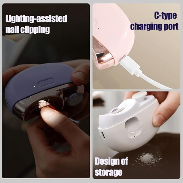 Electric Nail Clippers for Seniors Nail Clipper Trimmer,2025 Upgraded 3 in 1 - Image 4