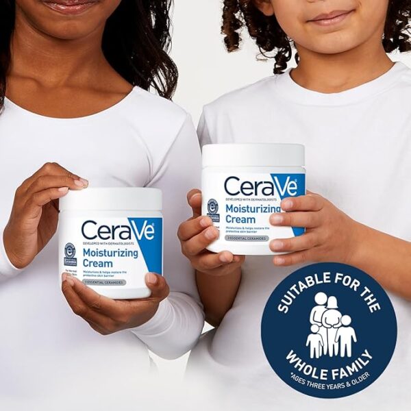 CeraVe Moisturizing Cream, Body and Face Moisturizer for Dry Skin, - Image 2