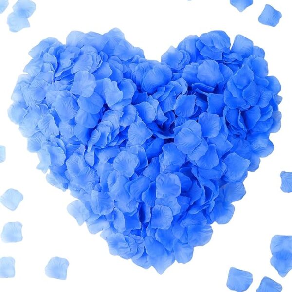 CODE FLORIST 1500 PCS Light Blue Silk Rose Petals for Valentine's