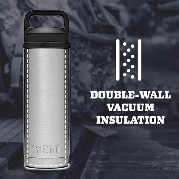 YETI Rambler 18 oz Bottle, Vacuum Insulated, Stainless Steel with Chug Cap - Image 5