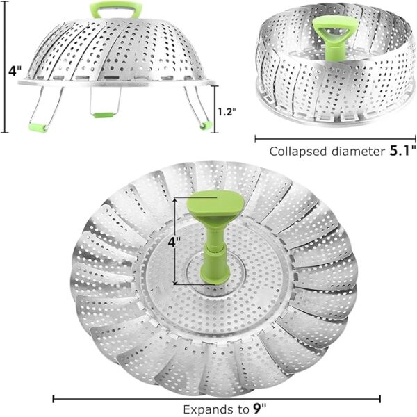 Consevisen Vegetable Steamer Basket for Cooking Food, - Image 4