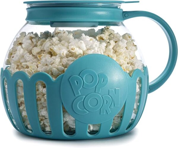 Ecolution Patented Micro-Pop Microwave Popcorn Popper with Temperature Safe Glass,