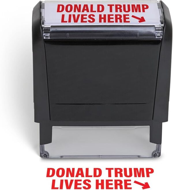 Donald Trump Lives Here Stamp - Self Inking Custom Stamp