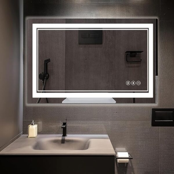 LED Bathroom Mirror with Front and Backlight